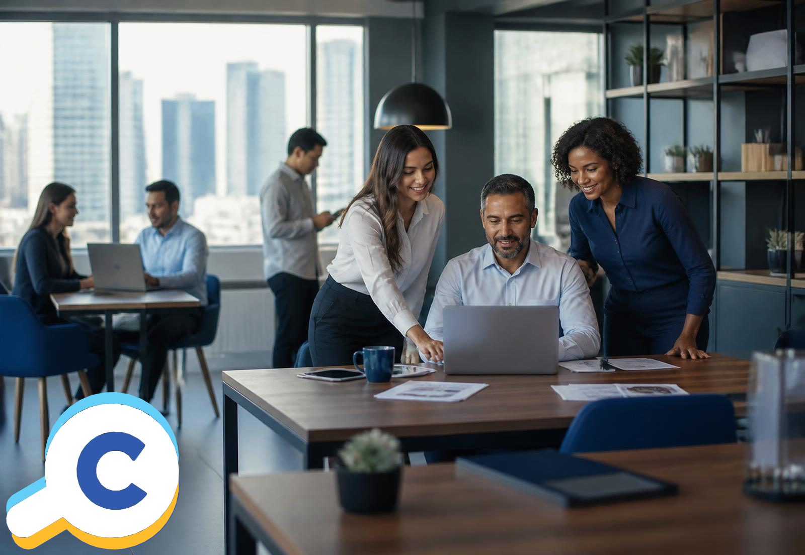 Equipe da Transparência Contábil atendendo clientes no escritório em Costa Rica - MS